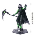 thumbnail image 3 of T13 Action Figure - 3D Printed Action Figure Cloak Reaper Black Green Multi-Weapon Finished Product, Desktop Decoration,Dummy 13 Printable Articulated Figure, 3 of 5