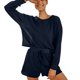 thumbnail image 2 of Conjuntos de salón de trajes de dos piezas, ropa de ocio, conjunto de pijama largo deportivo para mujer, ropa de ocio para mujer, diseño fácil de usar, 2 of 6