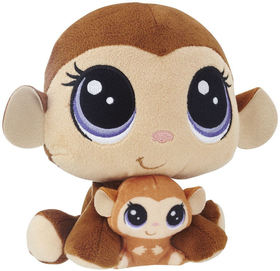 Littlest Pet Shop Mona Junglevine & Merry Monkey Plush Pairs Stuffed Animal for sale online