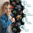 thumbnail image 3 of Blackout Kids Curtains,Flame Decorated Monster Trucks Pattern Childrens Insulated Curtains Set Of 2,Bedroom Essentials,Toddler Room Decor 42"x54", 3 of 5