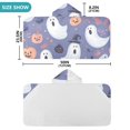 thumbnail image 4 of Yayeee Kids Hooded Towels Toddler Soft Absorbent Beach Bathing Wrap 50" x 23.5", Blue Cute Halloween, 4 of 5