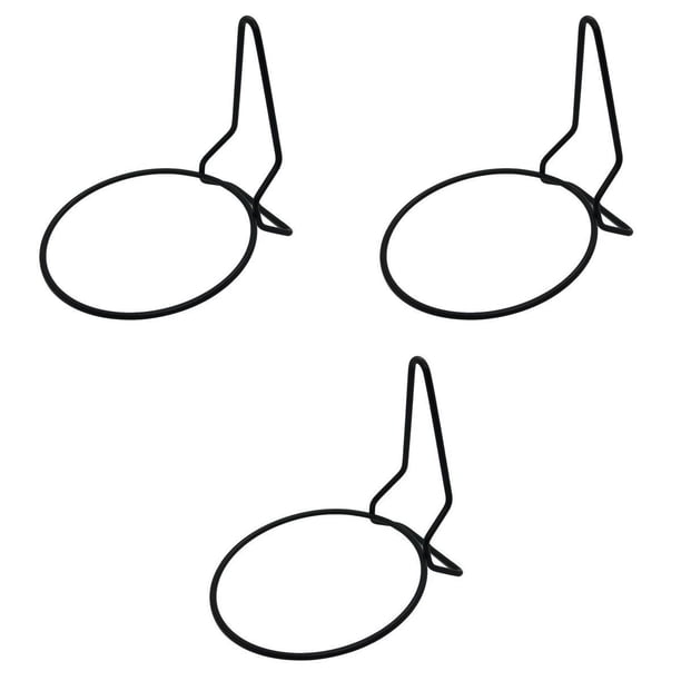 3 piezas de anillos para macetas y plantas, de 3 colgadores para macetas de metal en , soporte para macetas, hierro negro