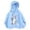 Sky Blue, variant on SGMVNU Girls Hooded Sweatshirt Ribbed Hem Long Sleeve Soft Cat Graphic Hoodie Back to School, Size 3-4 Years, Orange
