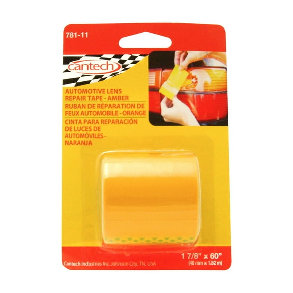 Cantech Automotive Lens Tape (781): 2 in. (48mm actual) x 115 in. (Amber)