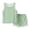 Green, variant on Summer Outfits for Toddler Boys Children's Quick Drying Vest Top and Shorts Two Piece Outfit Sets Size 18-24 Months ,Green