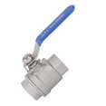 thumbnail image 5 of Ball Valve Straight 2 Piece Full Port Stainless Steel Female Thread DN25 Ball Valve for Faucet Water Tap, 5 of 5