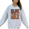 thumbnail image 4 of Retro Distressed In My Football Mom Era Sweatshirt Comfy Sports Mama Game Day Gray Sweatshirt Adult Medium, 4 of 4