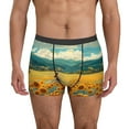 thumbnail image 2 of Bingfone Field Style Bicycle Young Sunflower Men's Underwear - Casual Stretch Boxer Briefs-Medium, 2 of 7
