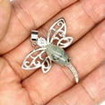 thumbnail image 3 of Chakra Crystal Bead Dragonfly Pendant Hollow Wing Insect Gemstone Quartz Jewelry, 3 of 8