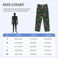 thumbnail image 4 of Balery Mexican Flower 1 print Men's Pajama Pants,Ultra Lightweight Pjs,Lounge Pant-Small, 4 of 9
