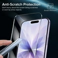 thumbnail image 3 of [2+2 Pack] We Life Compatible with iPhone 17 Screen Protector with Camera Lens Protector, [9H+ Tempered Glass] [Military-Grade Drop Protection] HD Clear, Anti-Scratch, 3 of 7