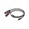 thumbnail image 4 of USB C to Dual XLR Male Stereo Audio Cable, Professional Type C Converter Adapter Cord for Amplifiers and Mixers, 4 of 11