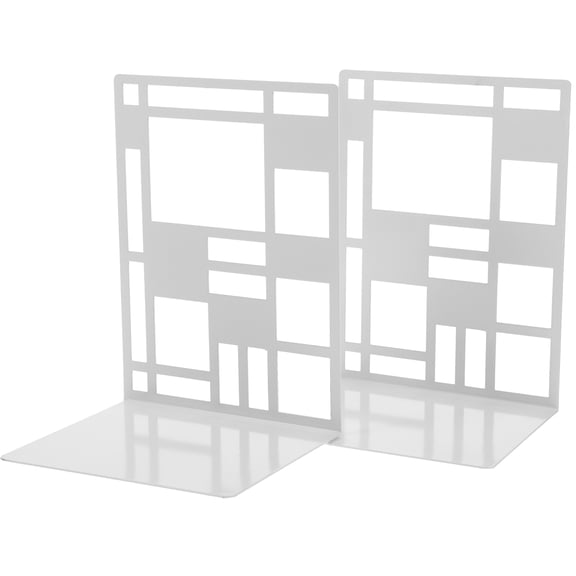 OUNONA 2Pcs Portable Book Stands Decorative Book Organizer File Book Ends Crafted Book Holders