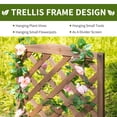 thumbnail image 4 of Outsunny Outdoor Plant Stand, Wooden Tiered Plant Shelf with Trellis for  Climbing Vines, Ladder Flower Pot Display Stand for Patio Garden Balcony Living Room, 4 of 8