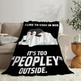 thumbnail image 4 of Penguin Polar Bear Blanket Winter Penguin Throw Blankets for Boys Men Super Soft Flannel Cozy Sports Cute Wild Animals Blankets Warm Lightweight Blanket for Sofa Couch Bed Gift for Kids Adults 60"x50", 4 of 6
