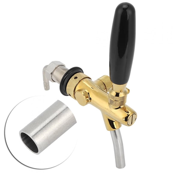 G5/8 Thread Adjustable Beer Tap Faucet Brass Stainless Steel Equipment for Home Bar Restaurants
