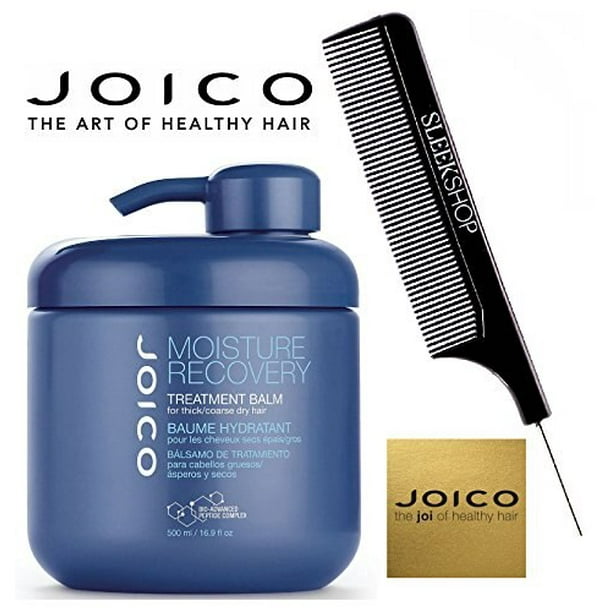 Joico Joico Moisture Recovery Treatment Balm For Thick Coarse Dry Hair W Sleek Comb 16 9 Oz 500 Ml With Pump Walmart Com Walmart Com