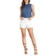 thumbnail image 2 of INSPIRAR CHIC Blusa sin mangas con cuello alto y volantes para mujer 2XL Azul, 2 of 7
