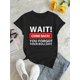 thumbnail image 2 of Women's "WAIT! You Forgot Your BULLSHIT" Graphic Tee - Casual & Sporty Round Neck Short Sleeve, Comfortable Polyester-Spandex Blend, Machine Washable Summer Top, 2 of 8