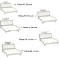 thumbnail image 5 of Velvet Thicken Bed Headboard Cover for King Size, Quilted Bed Headboard Slipcover Soft Dustproof Washable Protector Cover for Bedroom Decor 78.7in, 5 of 9