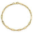 thumbnail image 4 of Primal Gold 14 Karat Yellow Gold Fancy Rectangle Link 7.5 Inch Bracelet, 4 of 4