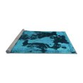 thumbnail image 2 of Ahgly Company Machine Washable Indoor Rectangle Abstract Light Blue Modern Area Rugs, 3' x 5', 2 of 4