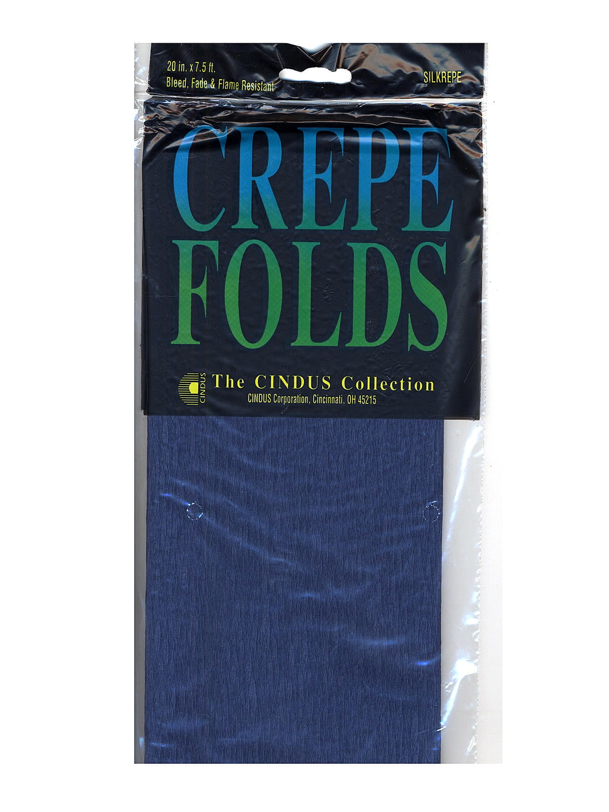 Crepe Paper Folds navy blue (pack of 6) - Walmart.com