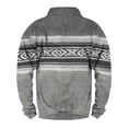 thumbnail image 5 of Men's Nordic Pattern Half-Zip Sweater, Warm Winter Pullover with Button Collar, Stylish Casual Knitwear, 5 of 5