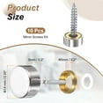 thumbnail image 2 of Uxcell Screw Covers Caps, 304 Stainless Steel Mirror Screws Fasteners Silver 14 mm, 2 of 6