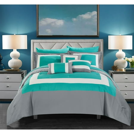 Chic Home Heldin 10 Piece Comforter Set Reversible Hotel