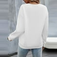 thumbnail image 4 of Women Sweatshirt Sweat Shirts Women Long Sleeve Womens Pullover Sweatshirts White Big And Tall Crewneck Sweatshirt Fall Clothing Adult Sweatshirt, 4 of 6