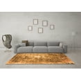 thumbnail image 3 of Ahgly Company Indoor Round Oriental Orange Industrial Area Rugs, 8' Round, 3 of 4