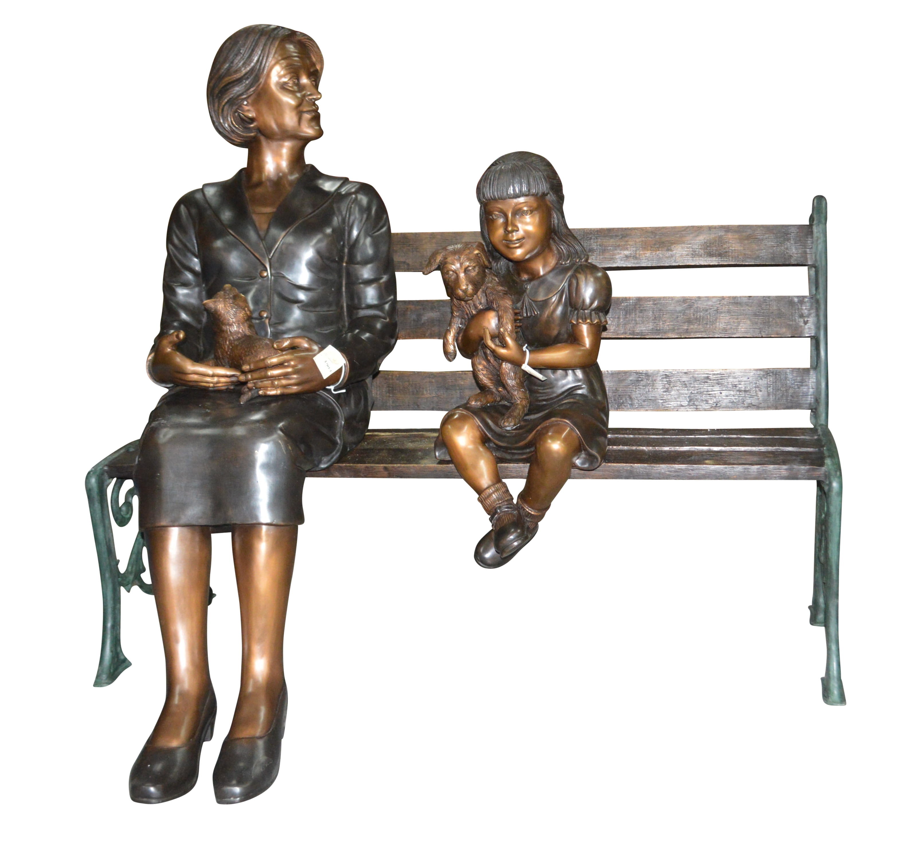Grandmother And Granddaughter On Bench Statue Size 53 Quot L X 32 Quot W X 44 Quot H Walmart Com Walmart Com