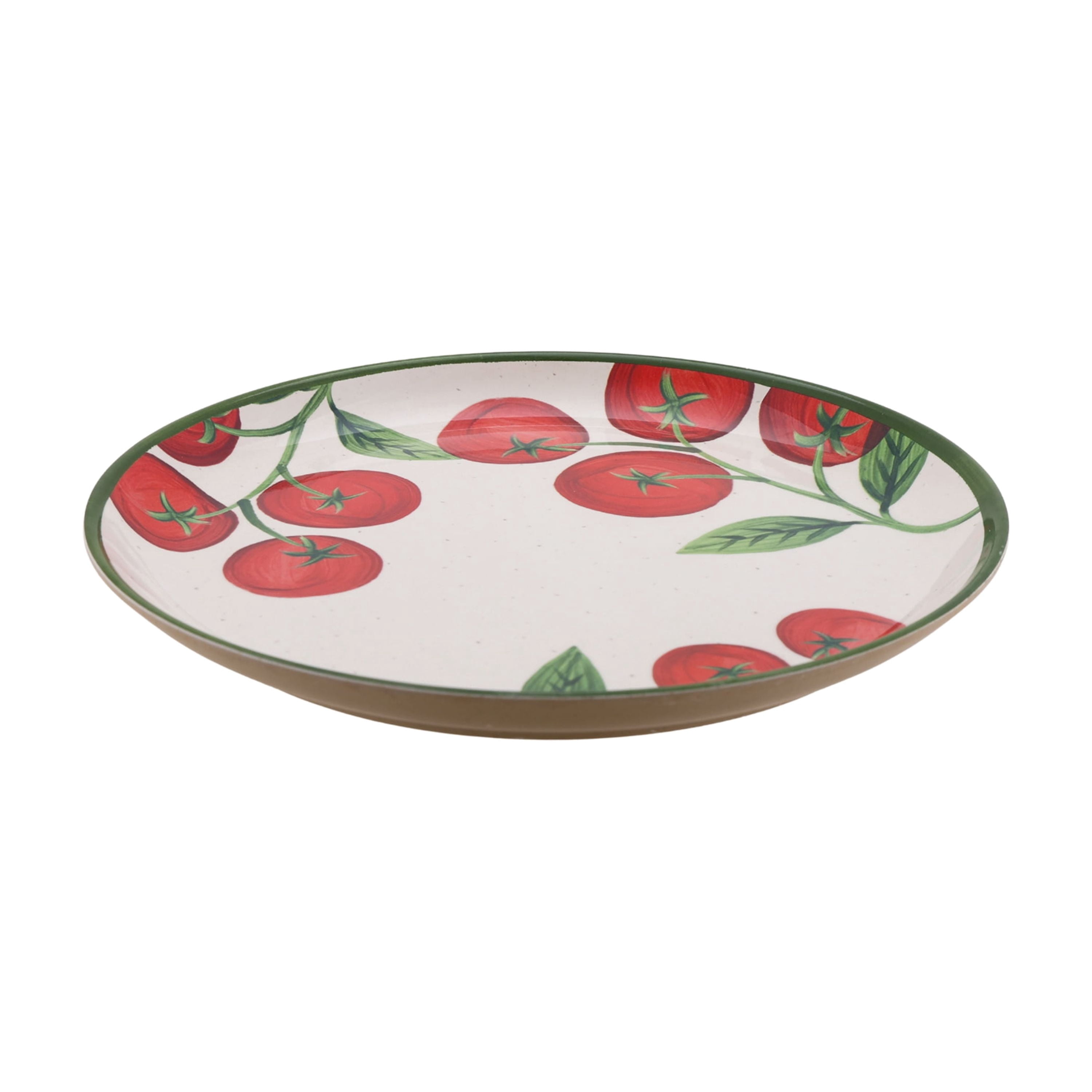 Better Homes & Gardens 12-Piece Bamboo Melamine Tomato Design Dinnerware Set
