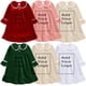 thumbnail image 2 of Vestido para niños, pijamas de Navidad para niñas pequeñas, vestidos personalizados, conjunto de ropa de descanso de terciopelo, ropa para niños, pijamas para niñas al por mayor 2023, 2 of 4