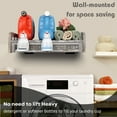 thumbnail image 3 of Bekitchen Wall Mounted Extra-Large Laundry Detergent Shelf, Laundry Room Decor, Laundry Organization and Storage, Rustic Grey, 3 of 5