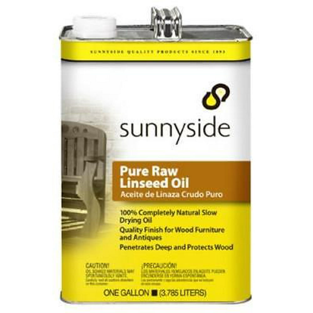 Gallon Raw Linseed Oil In Metal Can
