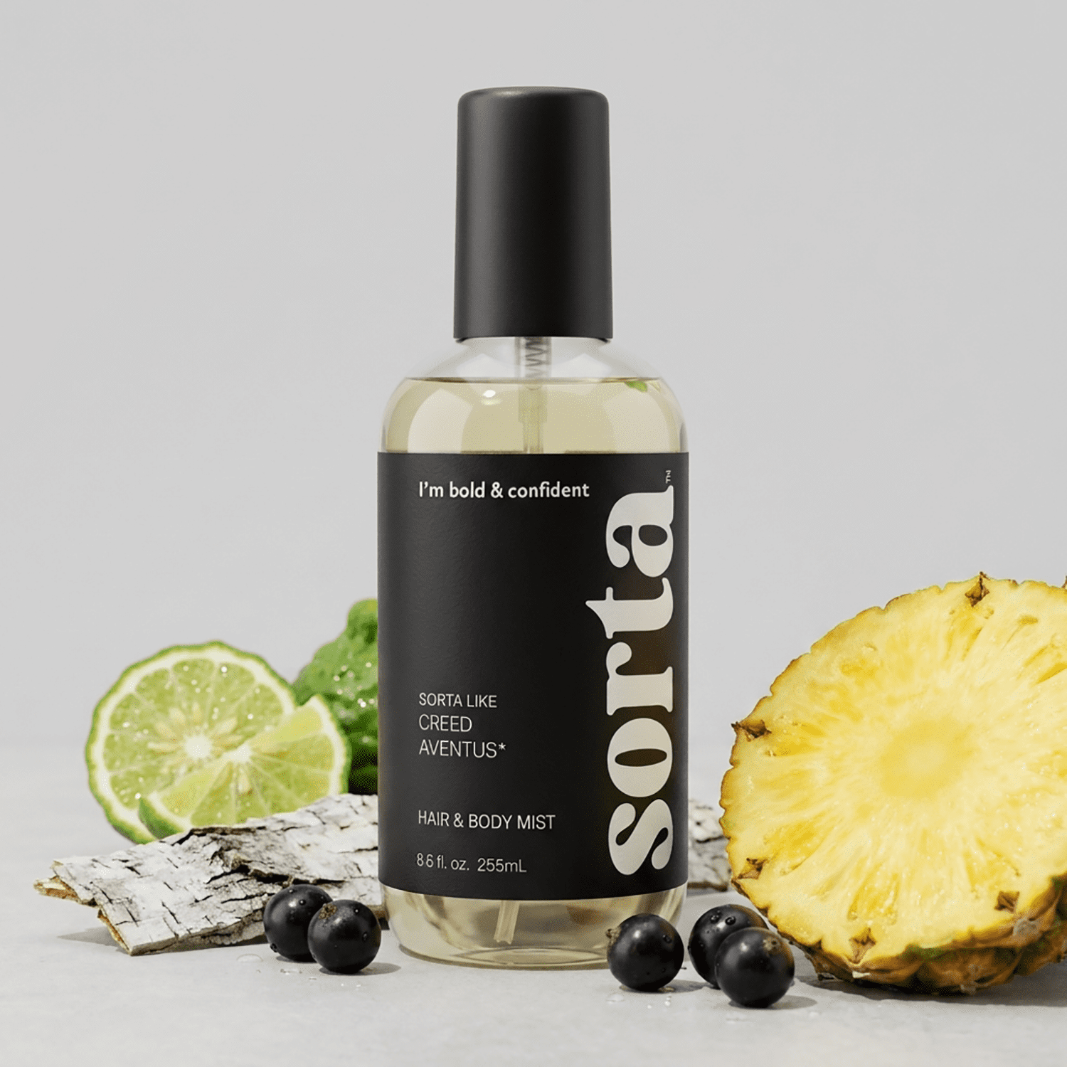 Sorta Bold & Confident Hair & Body Mist, Inspired by Creed Aventus, 8.6 fl oz