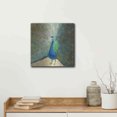 thumbnail image 5 of Luxe Metal Art 'Blue Peacock' by Danhui Nai, Metal Wall Art, 12"x12", 5 of 7