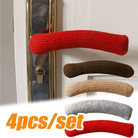 Travelwant 4Pcs Door Handle Covers，Door Knob Covers，Door Handle Protector，Door Handle Cover for Heat，Antifreeze Hands in Winter， Anti-Collision Child／Kids Safety，Anti-Static