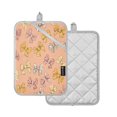 thumbnail image 2 of 2 Pack Pot Holders for Kitchen Heat Resistant Hot Pads Sets for Cooking Baking Cute Animal Print Bows, 2 of 7