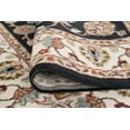 thumbnail image 6 of Traditional Area Rug (5'3'' Round) Oriental Black, Red Indoor Round Easy to Clean, 6 of 8