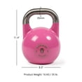 thumbnail image 6 of Titan Fitness 16 KG Competition Kettlebell, Color-Coded Pink, 35mm Handle, 6 of 6