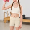 thumbnail image 4 of Ymyiu Girls' Shorts Girls Bike Shorts for Girls Toddler Under Dress Dance Short Kids Biker Shorts 5T 6T (Beige,5-6 Years), 4 of 6
