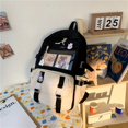 thumbnail image 1 of Vibrant Pastel Kawaii Backpack Rucksack - Spacious, Durable, and Adorable School Bookbag with Cute Pin, Accessories, and Multiple Pockets for Teen Girls, 1 of 5