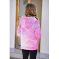 thumbnail image 3 of Arshiner Girls Hoodie Sherpa Fleece Pullover Hooded Sweatshirt for Girl Button Up Casual Outerwear Coat With Pockets, 3 of 4