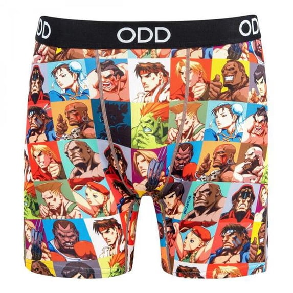 Street Fighter 828703-xxlarge-44-46 Mens Select Your Fighter ODD Boxer Briefs, Multi Color - 2XL - Size 44-46