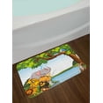 thumbnail image 2 of Kids Bath Mat, Various Cartoon Style Animals Together by River Bank Tree Bird Cute Funny Wildlife, Non-Slip Plush Mat Bathroom Kitchen Laundry Room Decor, 29.5 X 17.5 Inches, Multicolor, Ambesonne, 2 of 2