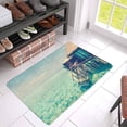 thumbnail image 3 of MKHERT Panorama of Tropical Island Resort with Water Bungalows at Night Doormat Rug Home Decor Floor Mat Bath Mat 30x18 inch, 3 of 3