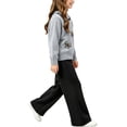 thumbnail image 2 of Cethrio Girls Knitted Outfit Sets, Fall Long Sleeve 2 Piece Pullover Girls' Clothing Sets Gray Size 3-4 T, 2 of 5